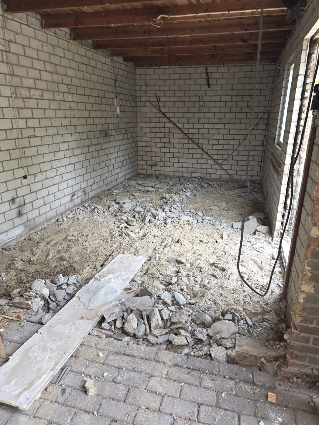Betonvloer slopen